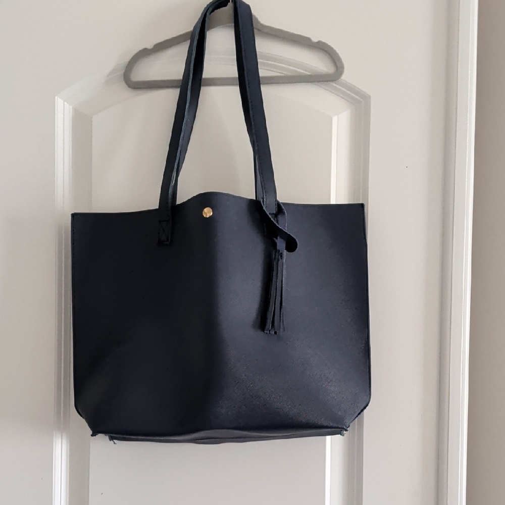 Elegant Black Tote Bag